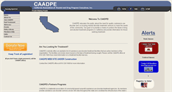 Desktop Screenshot of caadpe.org