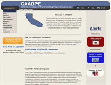 Tablet Screenshot of caadpe.org